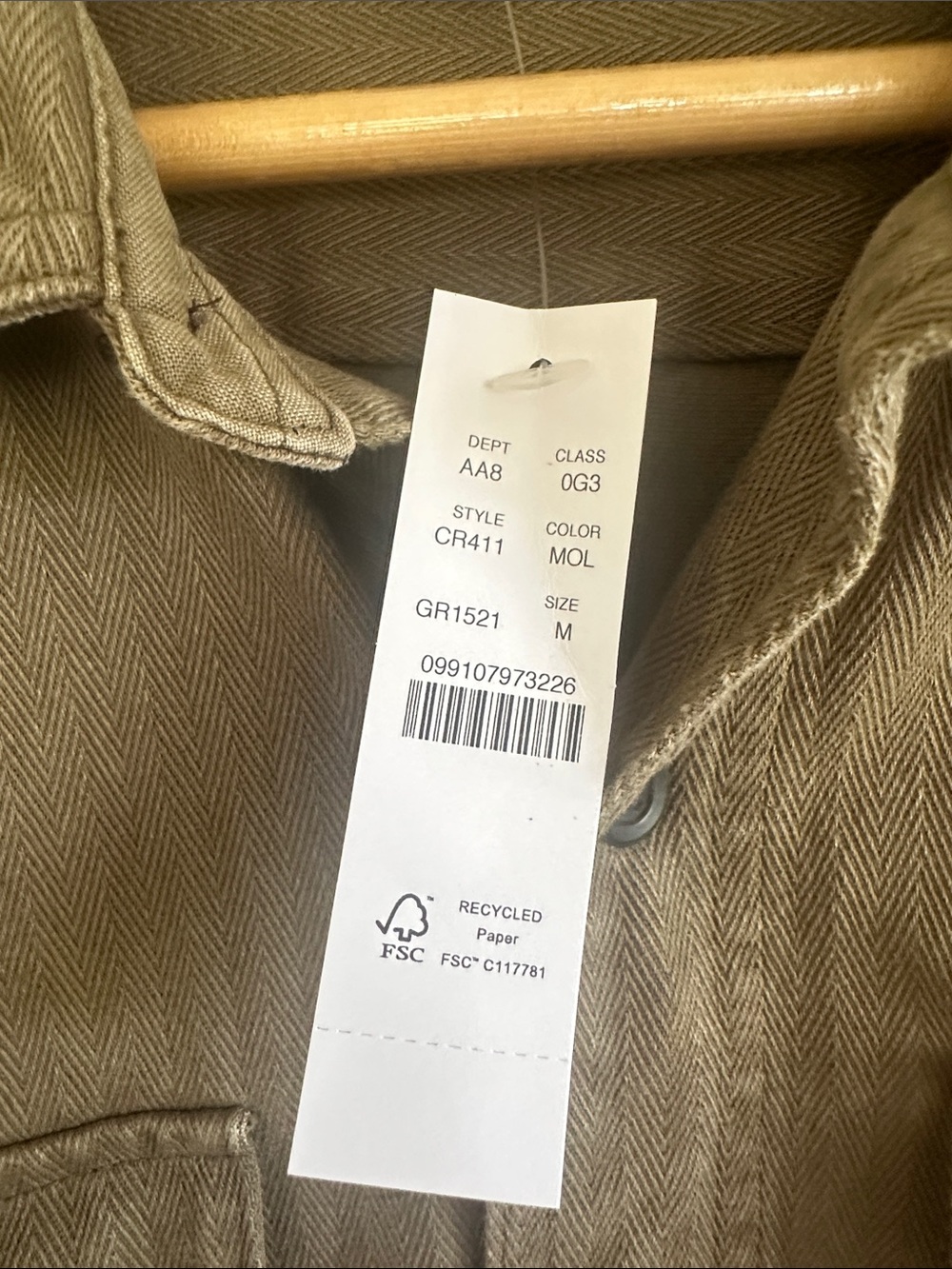 J. Crew Olive Green Lightweight Button-Up Shirt Jacket - Picture 4 of 7